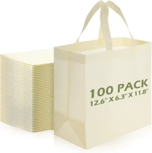 Non woven Shopping Bags Portable Foldable and Resuable HandBag Customized logo Grocery Packing Bag