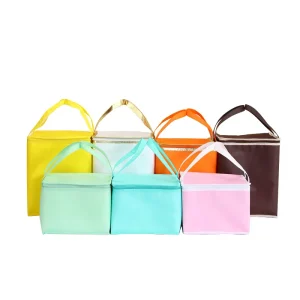 Non woven zipper insulation bag three layer dual effect insulation suitable for cake flower and seafood takeaway delivery