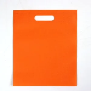 OEM ODM Custom Foldable Eco friendly D Cut Shopping Bag Reusable Non Woven Bag With Die Cut Handle Bag for Business Shopping