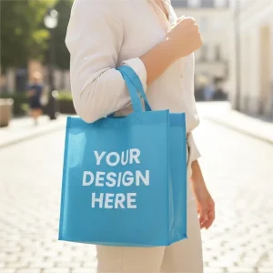 OEM ODM Sustainable Recyclable Non Woven Carry Bag Reusable Tote Bag for Retail Grocery Promotion
