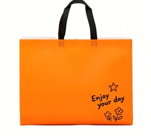 OEM Offset Printed Recycled Non Woven Polypropylene Tote Bag Eco Friendly Reusable Craft Packaging & Gift Handbag