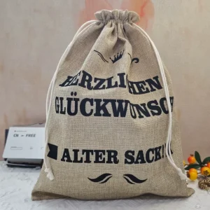 Organic Jute Drawstring Packaging Bag Shoes Cloth Jeans Packaging Pouch Small MOQ 100pcs ODM OEM