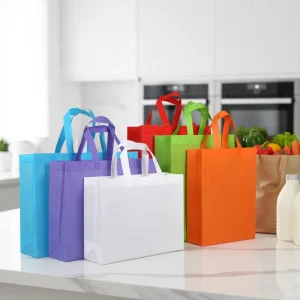 PP Non Woven Shopping Bag with LOGO Recycled Laminated Tote Bag Non Woven Carryout Bag