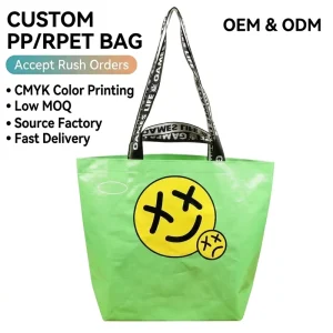 PP Woven Bag Lead Free Material Sustainable Packaging BOPP Laminated Bag Process Moisture Resistant Coating