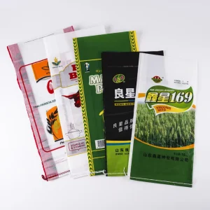 PP Woven Fabric Bags with Lamination for Water Resistance Grain Packaging