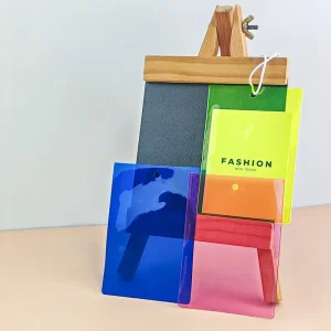 PVC Garment Hang Tag Bags 7*10.5cm Multi Color Clothing Label Packaging Pouch