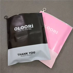 PVC Zipper Bags Customizes Tshirt Packaging Custom Printed Zip Bag for Clothing Packaging