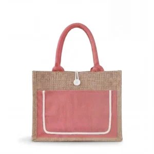 Personalized Custom Logo Eco friendly Natural Laminated Waterproof Grocery Shopping Market Use Jute Bag