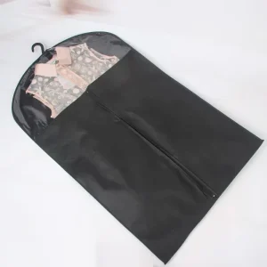 Personalized Custom Luxury Jacket Coats Package Non Woven Dress Cover Garment Suit Dust Bag Clothes Storage Protector 220g