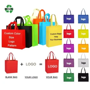 Personalized Reusable Foldable Supermarket Advertising Carry Out Sustainable Material Laminated PP Non Woven Shopping Bag
