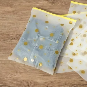 Plastic Clothes Packaging Bags for Shipping Frosted Zipper Plastic Bags for Packaging Shirt Jeans Jacket with Vent Holes