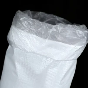 Plastic Woven Bag With Inner Film Layer 25kg Capacity Moisture Proof for Biodegradable Powder Packaging Logistics