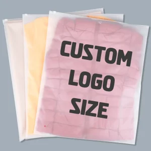 Plastic Ziplock Bag Eco Friendly Matte Custom Colored Zip Lock Bags for Clothing and Packaging