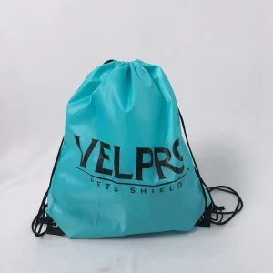 Polyester Gym Sport Drawstring Bags with Design Promotional Textile Packaging Bags