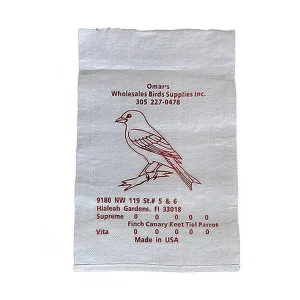 Polypropylene Woven Bags for Agriculture Rice Flour Sugar 25kg 50kg 60x98cm 60gsm 120gsm 1 4 Color Printing Custom Logo