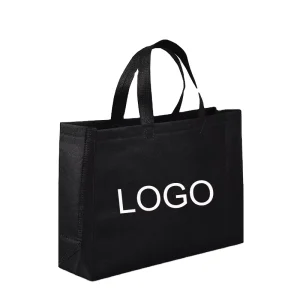 Popular Non Woven Reusable Tote Bags Custom Logo Eco Shopping Bag