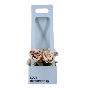 Portable Multi Purpose Reusable Eco Friendly Paper Box with Matt Lamination for Coffee Flower Milk Tea Cup Gifting Packaging