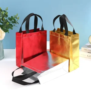 Premium Custom Laser cut Non woven Printed Shopping Bag with Logo for Corporate Gift Packaging