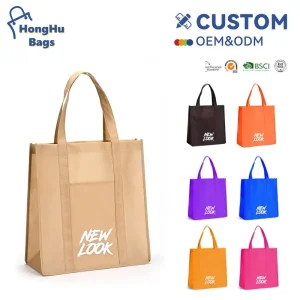 Price Handheld Takeout Fast Food Packaging Non Woven Packing Bags for Supermarket