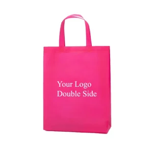 Printable Pattern Logo Reusable Shopping Bag Non Woven Packaging Bag for Promotion With Handles