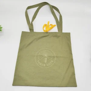 Promotion Custom Packaging Eco Friendly Cotton Linen Handle Shopping Bag Travel School Gift Tote Cotton Bag