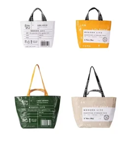 Promotional Custom Woven Bag Polypropylene Printed Logo Eco Friendly Tote Recyclable Pp Woven Bag