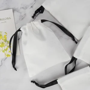 Promotional Event Giveaway Packaging with Custom Logo Printing Bulk Custom Drawstring Cotton Bag