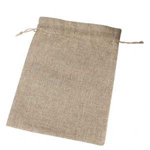 Pure Jute Durable Mini Linen Burlap Hemp Packaging Drawstring Bag Gift Packaging Bag
