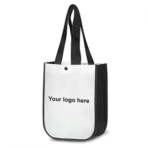 REPT Bag Reusable Eco PP Shopping Bag Non woven Bag Oem Custom Gift Promotional Non Woven Tote with Snap