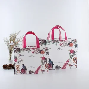 Recyclable Custom Printed Non Woven Tote Bags for Clothing Gift Retail Packaging