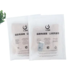 Recyclable Custom White Printing Ziplock Bag Poly PVC PE Packaging Apparel Zip Lock Shipping Bag Manufacturer