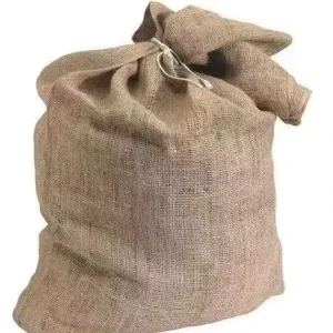 Recyclable Eco Friendly Natural Jute Burlap Drawstring Bags for Grain Coffee Beans Corn Packaging
