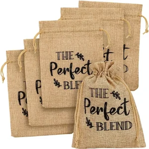 Recyclable Natural Packaging Bags Reusable Jute Pouch Linen Bag Drawstring Bags