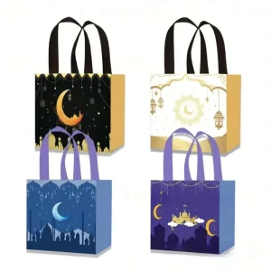 Recyclable Non Woven Tote Bag Reusable Grocery Carrier Custom Logo Biodegradable Shopping Bag for Store Trade Show Giveaway