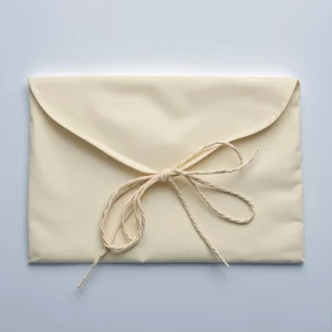 Recyclable Organic Cotton Canvas Pouch with Custom Logo Eco-friendly Envelopes for Clothes and Shoes Packing Cotton Bag