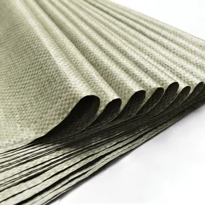 Recyclable material PP woven packaging bags for express delivery and logistics, woven sandbags in gray color