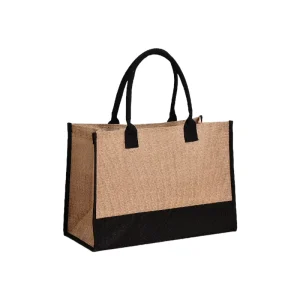 Recycled Custom Logo Reusable Luxury Jute Rope Letter Pattern Hand Potli Bag with Zipper Closure for Gift Daily Use
