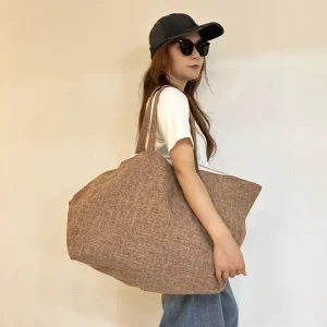 Recycled Large Custom Printed Logo Heavy Duty Reusable Eco Cotton Canvas Tote Bag