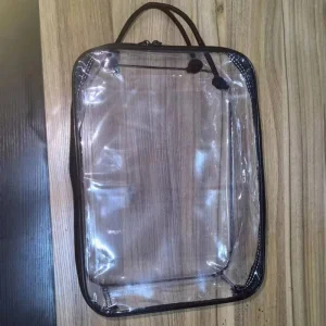 Reusable Bedding Textile Sheet Pillow Packaging PVC Wire Bag with Long Handle