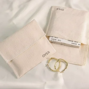 Reusable Cotton Envelope Pouch Clothing Packaging Flap Cotton Envelope Bag Shoes Dust Bag With Logo Custom