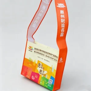 Reusable Eco Friendly PP Nonwoven Bags Custom Logo Long Handle Shoulder Shopping Bags for Supermarket Use Supplier