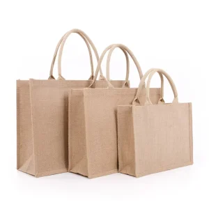 Reusable Eco friendly Jute Bag Grocery Shopping Tote Bag for Advertising Promotional Custom Eco Jute Gift Bag