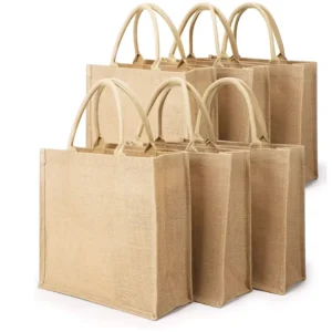 Reusable Natural Promotional Large Capacity Manufacturers Shopping Jute Bags