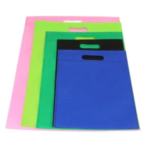 Reusable Non woven Take Away Bags Material Large Capacity Foldable Non Woven Flat Bag Pouch Non Woven Handy Bag