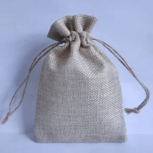 Reusable Packaging Pouch Purple Custom logo Linen Hemp Small Eco Canvas Jute Gift 5×7 Burlap Bag