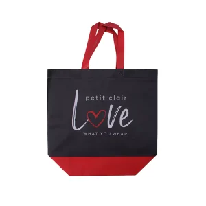 Reusable Security Non Woven Bags Hot Stamping Silk Screen Printed Custom Color Promotional Tote for Clothing Factory Direct
