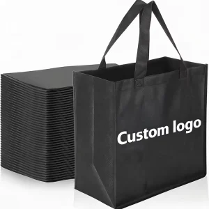 Reusable Tote Bags Custom Printed Fabric Reusable Shopping Bag With Logo Grocery Non-Woven Bag