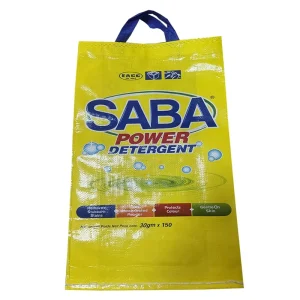 Sacks for Packaging pp Woven Laminated Washing Powder Laundry Detergent Bag pp Woven Bag Sack with Handle