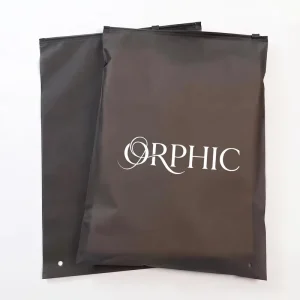 SanHu Plastic Clothes Packaging Bags for T Shirts Clothing Zipper Bags Custom Logo Frosted Matte CPE Garment Zipper Bag