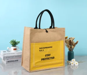 Simple Eco friendly Portable Jute Bags Suitable for Daily Use and Going Out